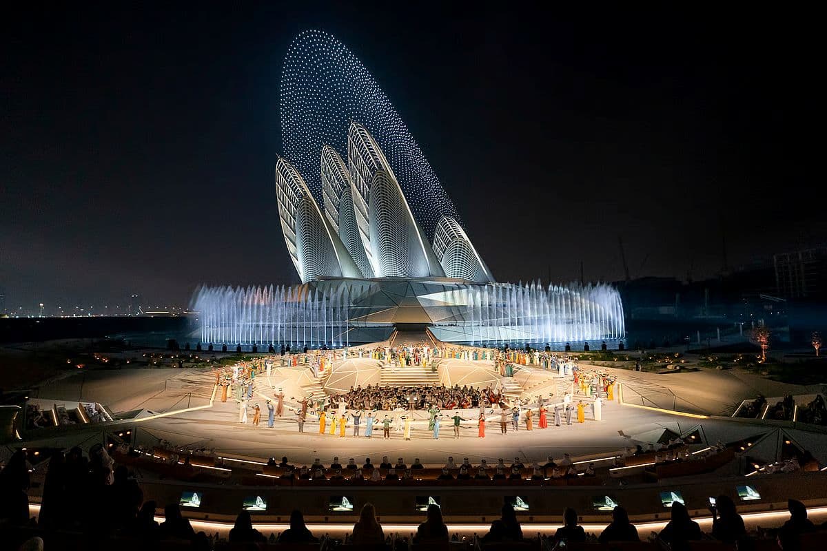 Zayed National Museum on Saadiyat Island 
