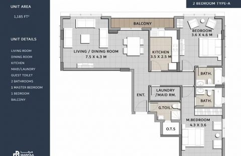 Brand New 2BHK-With Balcony-No Commission-2 different view, size and Type